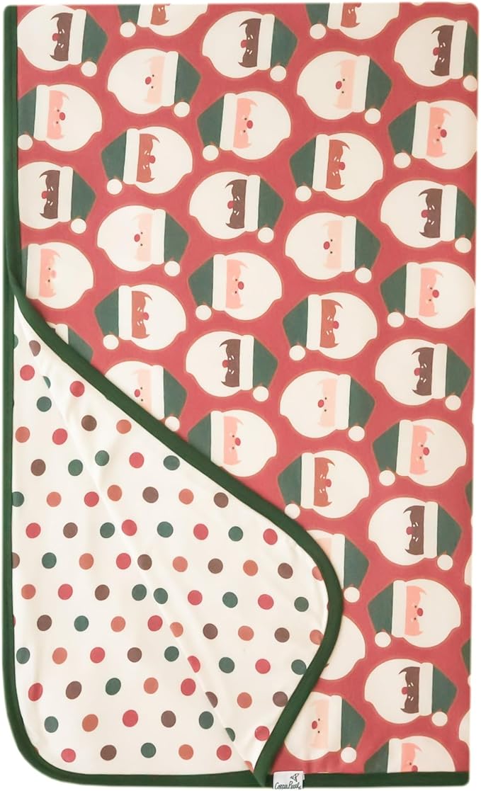 Copper Pearl Jumbo Premium Knit 3 Layer Stretchy Throw Blanket 'Claus'
