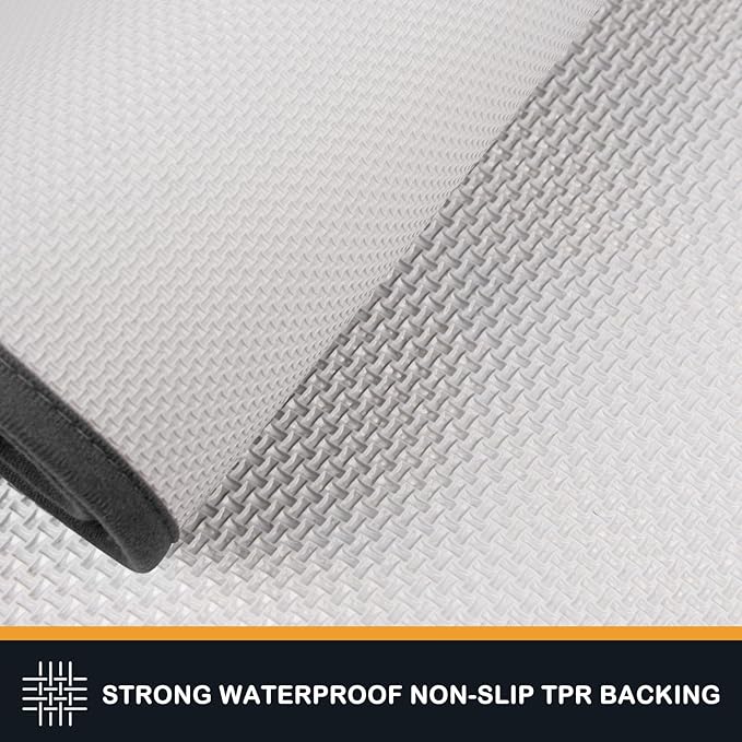 PURRUGS Dirt Trapping Door Mat 20" x 31.5", Non-Slip/Skid Machine Washable Entryway Rug, Dog Doormat, Super Absorbent Welcome Mat for Muddy Wet Shoes and Paws, Charcoal