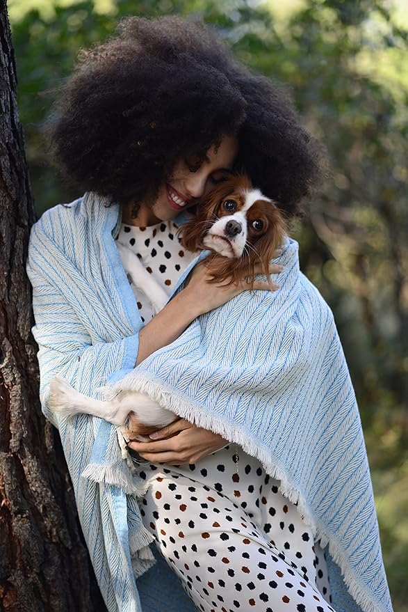 Gold Case Throw Blanket for Couch – 100% Recycled Turkish Cotton Blankets & Throws – Elegant Decorative Throw Blankets for Living Room Sofa – Woven Throws for Couch – Vintage Black – 60x80