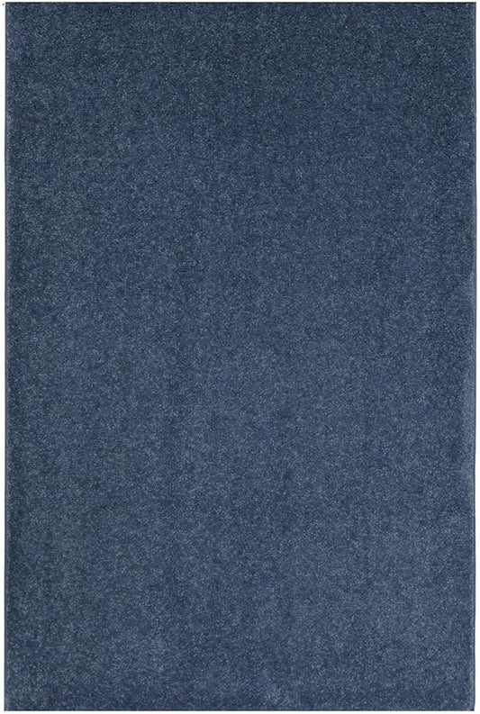 KOECKRITZ Soft and Colorful Kids Classroom Area Rugs (Passes Flammability Pill Test) Many Sizes and Bright Colors to Select from (4' x 4', Navy)