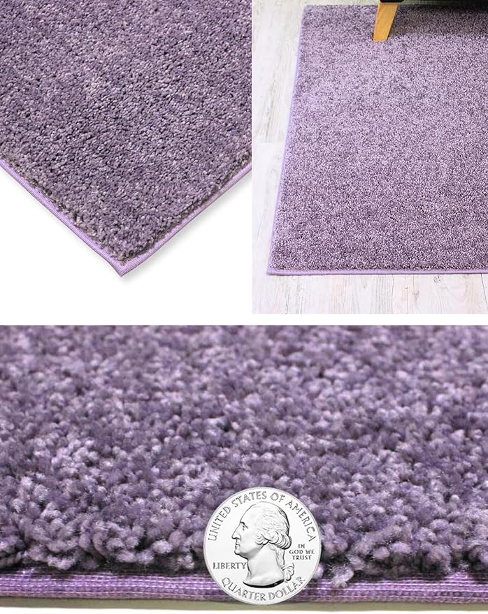 KOECKRITZ Soft and Colorful Kids Classroom Area Rugs (Passes Flammability Pill Test) Many Sizes and Bright Colors to Select from (9' x 12', Lavender)