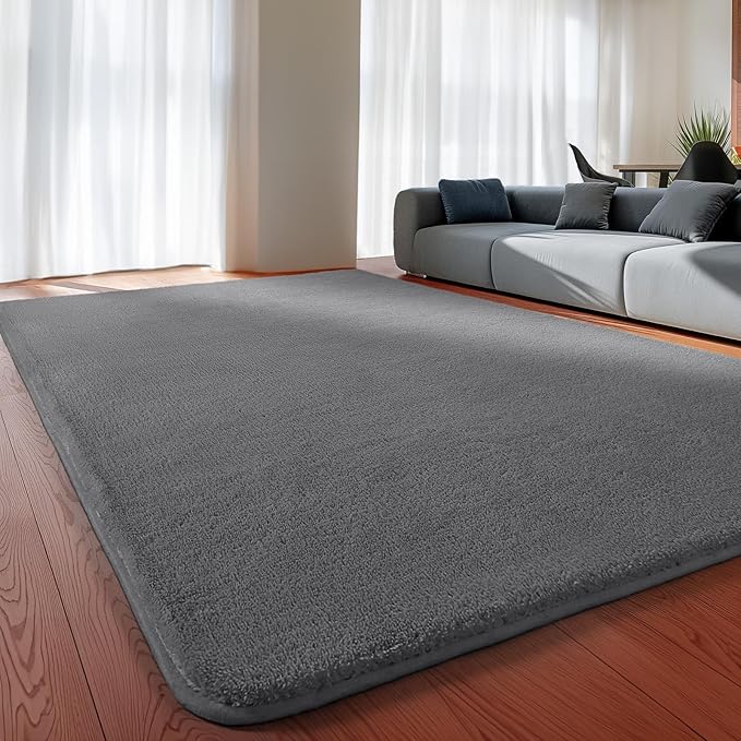 Sour Lemon 8x10 Area Rugs for Living Room, Soft Large Area Rug Fluffy Rugs for Bedroom，Machine Washable Area Rug Non Slip Carpet Rug for Living Room Playroom Kids Room Home Decor