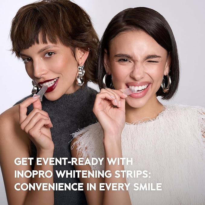 Natural Teeth Whitening Strips Kit 21 Treatments - Sensitive Teeth Whitener, Peroxide Free, Enamel Safe White Strips - Instant Teeth Whitening Without The Harm (42 Strips)