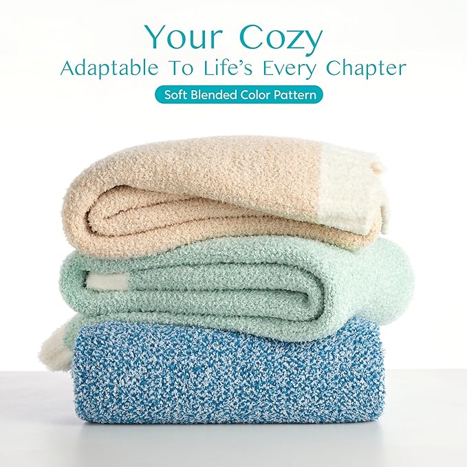 Joiedomi Twin Blanket for Couch Bed, Light Camel Knitted Blankets Gifts for Women Mom Girls, Cozy Cute Soft Throw Home Room Decor Aesthetic for Women Mothers Birthday Gifts 60x80 Inches