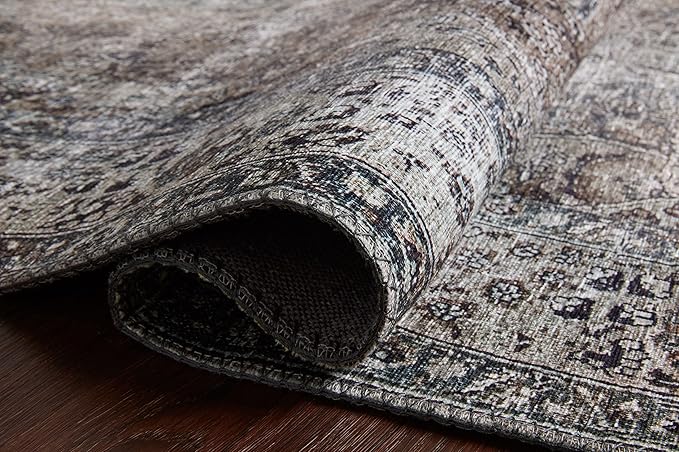 Loloi Layla Collection LAY-06 Taupe/Stone 2'-6" x 9'-6" .13" Thick Runner Rug, Soft, Durable, Vintage Inspired, Distressed, Low Pile, Non-Shedding, Easy Clean, Printed, Living Room Rug