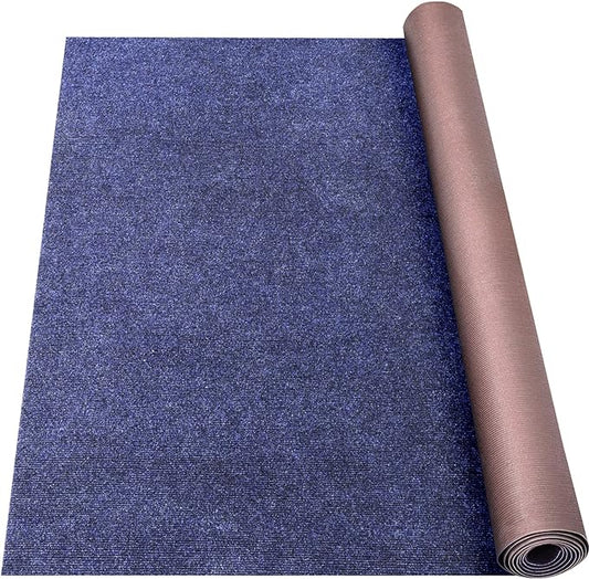 Marine Carpet,6 FT x 23 FT Deep Blue Indoor Outdoor Carpet 0.2" Thick Boat Carpet with Water-Proof TPE Backing, Non-Slide Outdoor Marine Carpet Roll for Home, Patio, Porch, Deck