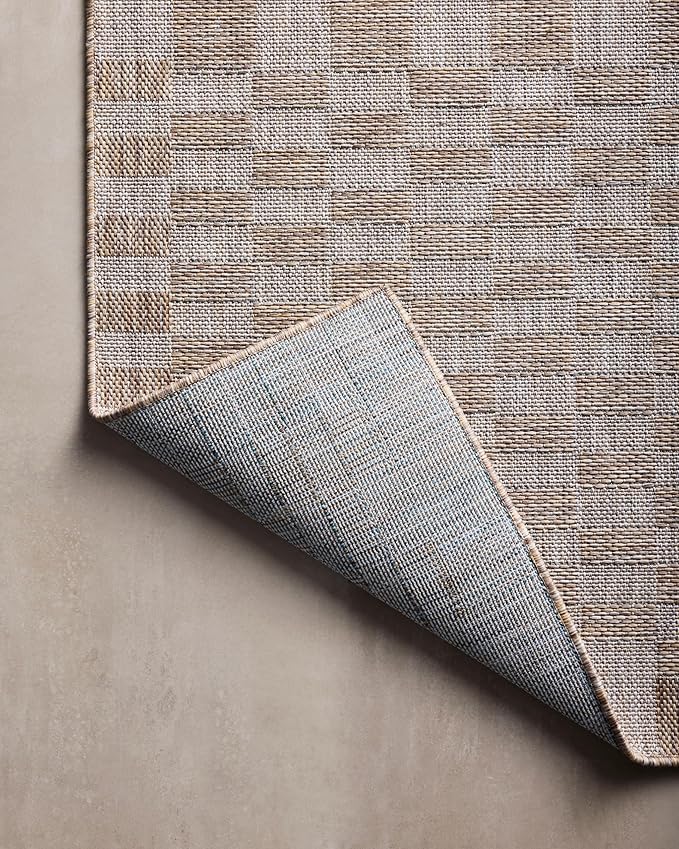 Loloi Amber Lewis Topanga Collection TOP-03 Natural/Dove 7'-10" x 10' Indoor/Outdoor Area Rug