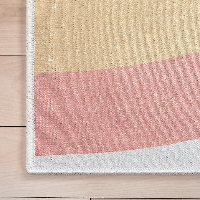 Well Woven Kids Rainbow Rug, 6' x 9', Multi Color