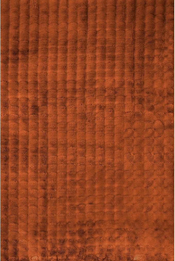 nuLOOM Jeni Checkered 3'9" x 6' Machine Washable Area Rug for Living Room Bedroom Dining Room Kitchen, Brick