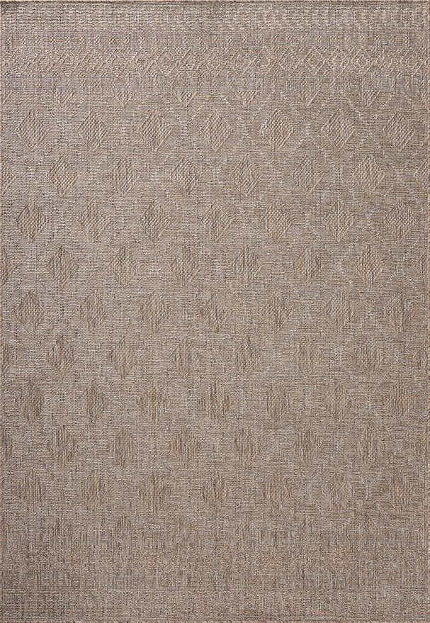 Loloi Amber Lewis Topanga Collection TOP-06 Natural/Mist 3'-11" x 5'-11" Indoor/Outdoor Accent Rug